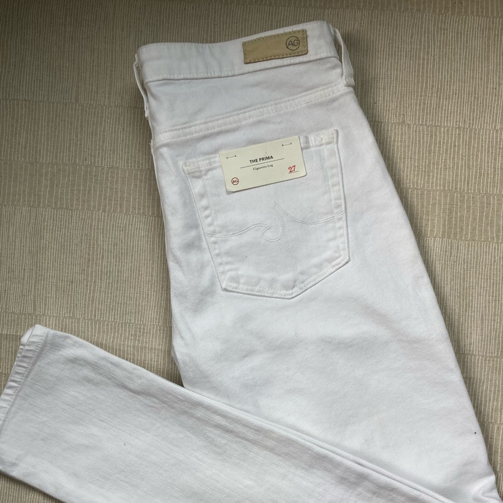 NWT Adriano Goldschmied white jeans